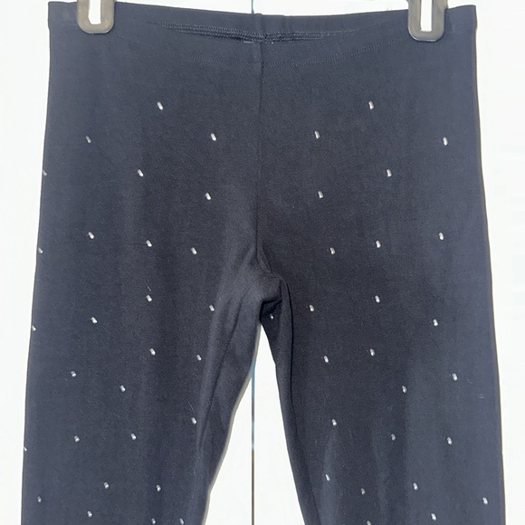HUE Woman’s Black Legging With Small studs size Small - Picture 2 of 13